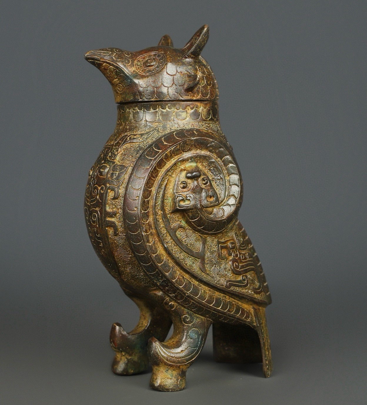 Zhou Dynasty Bronze Bird Statue