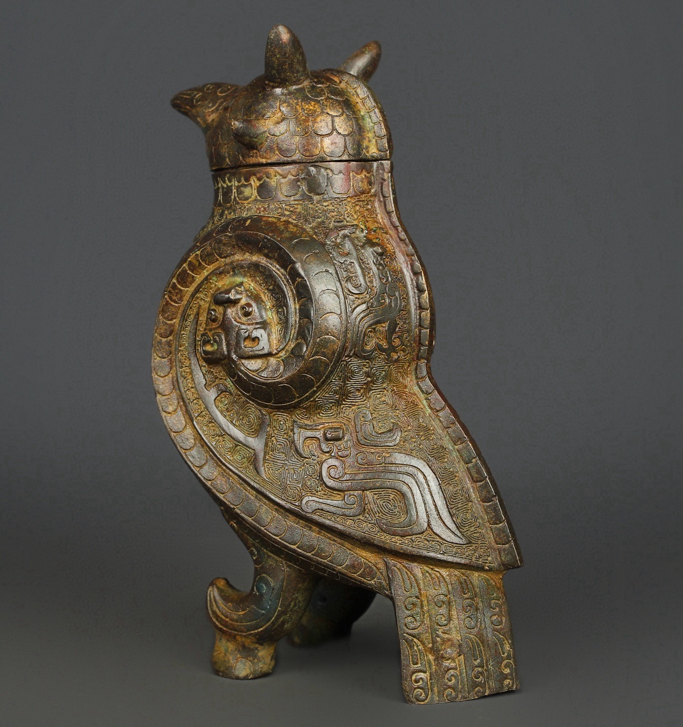 Zhou Dynasty Bronze Bird Statue