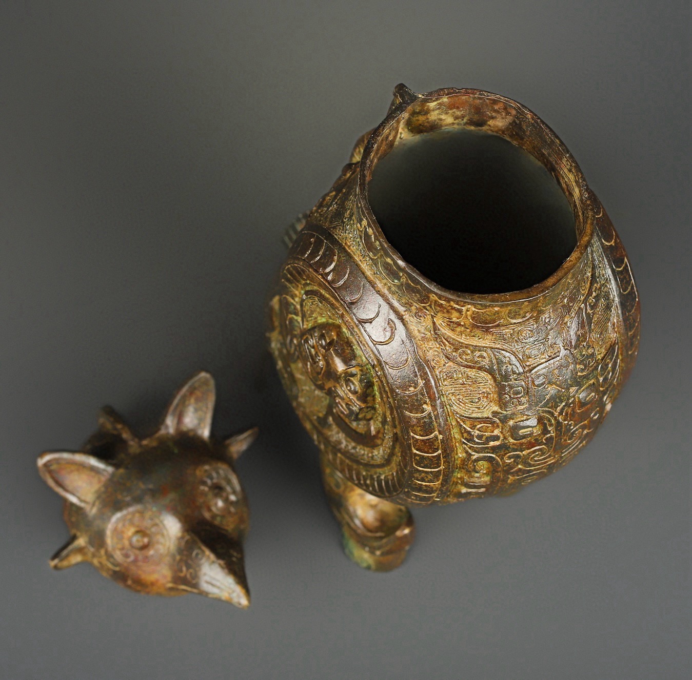 Zhou Dynasty Bronze Bird Statue