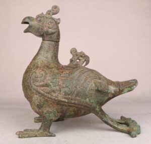 Zhou Dynasty Bronze Bird Statue
