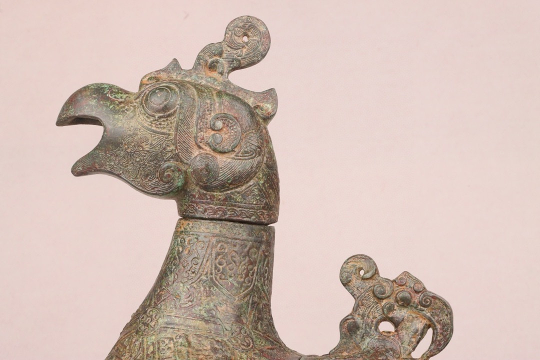 Zhou Dynasty Bronze Bird Statue