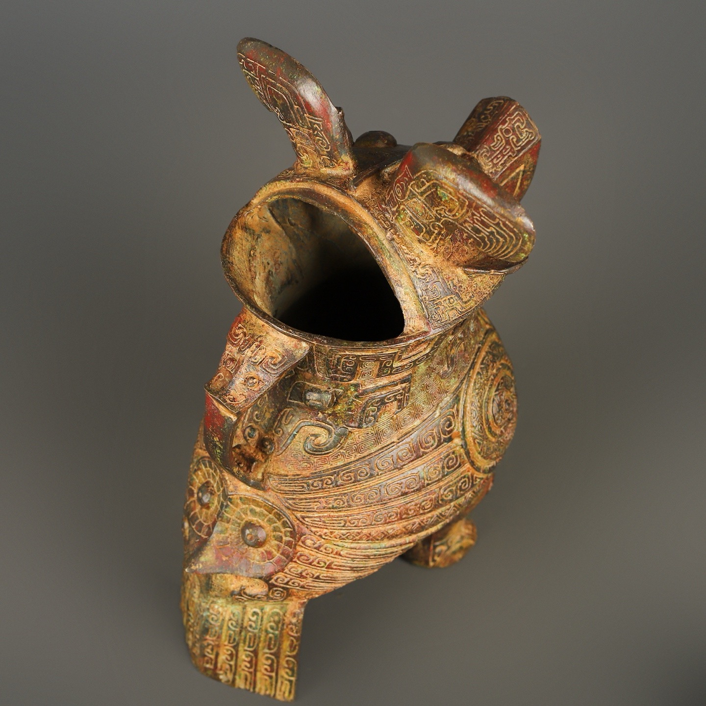 Zhou Dynasty Bronze Bird Statue