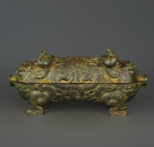 Zhou Dynasty Bronze Double Beast