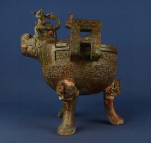 Zhou Dynasty Bronze Beast Head