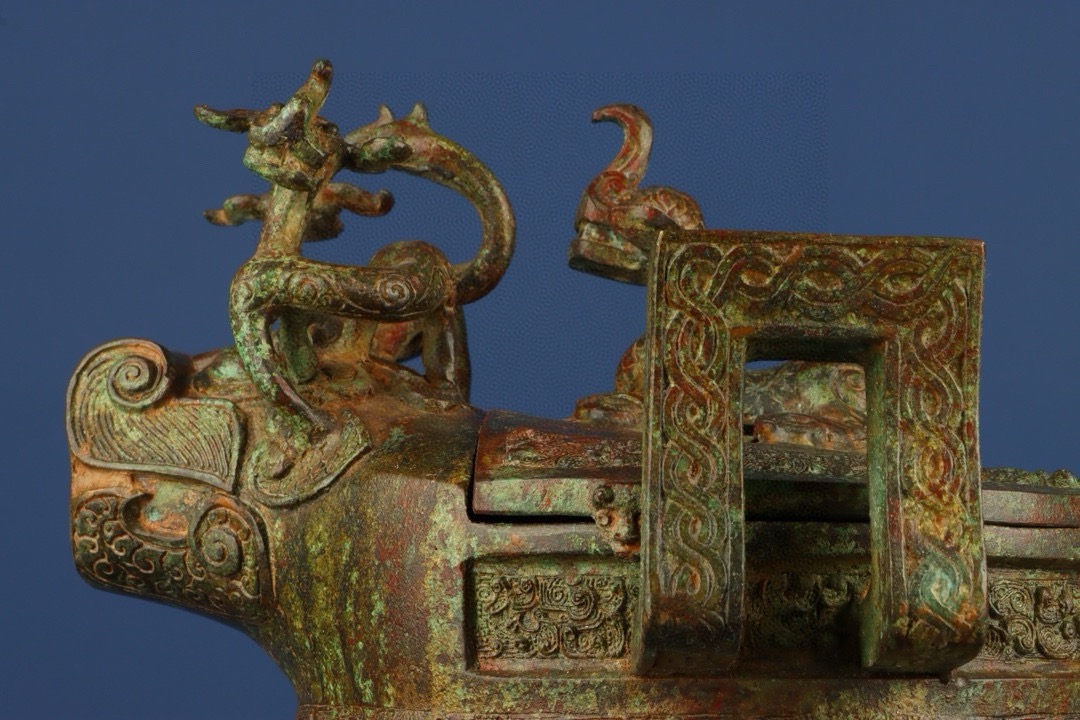 Zhou Dynasty Bronze Beast Head