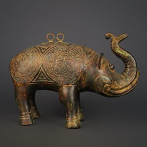 Zhou Dynasty Bronze Elephant Zun