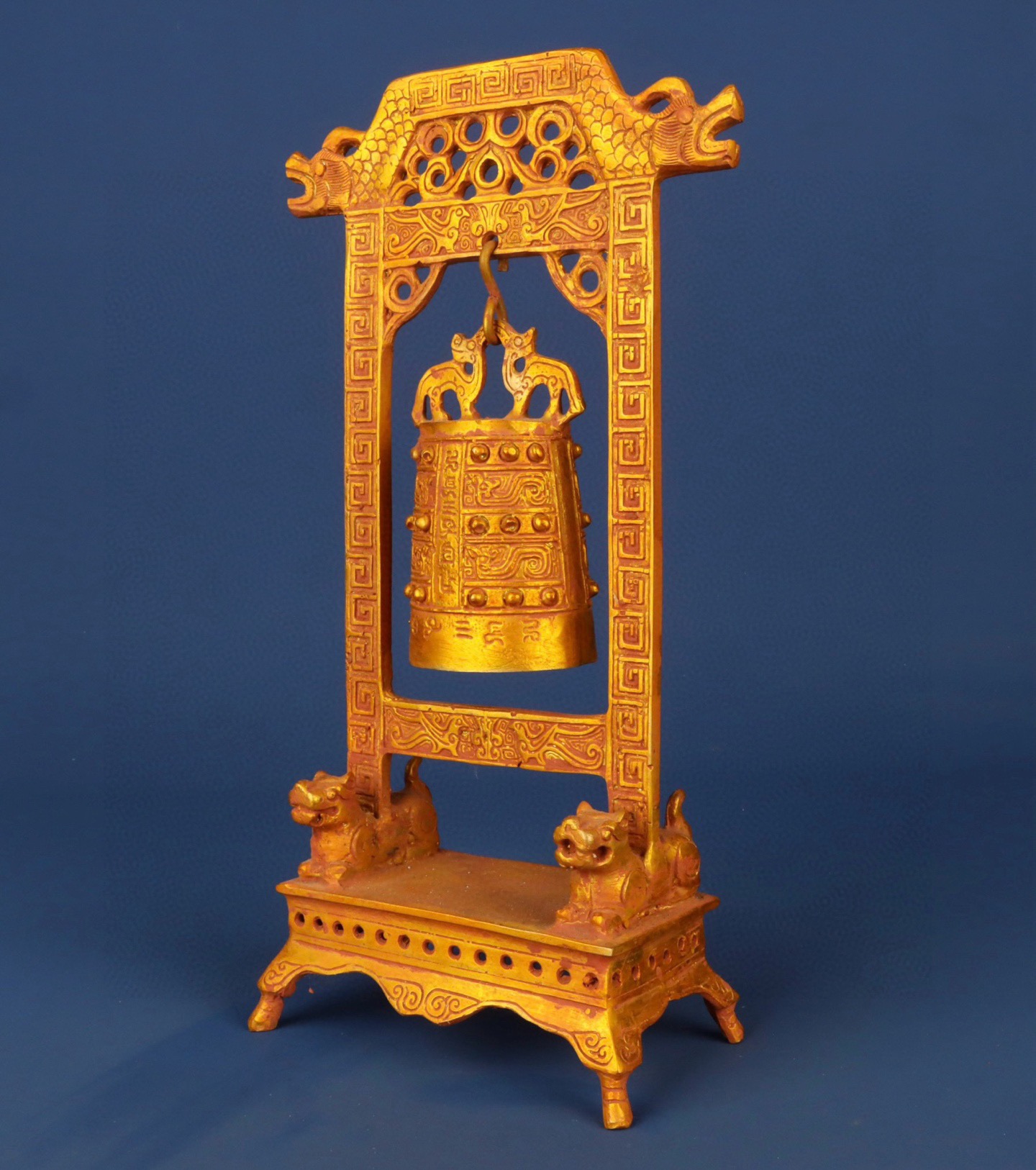 Han Dynasty gilt bronze wall clock
