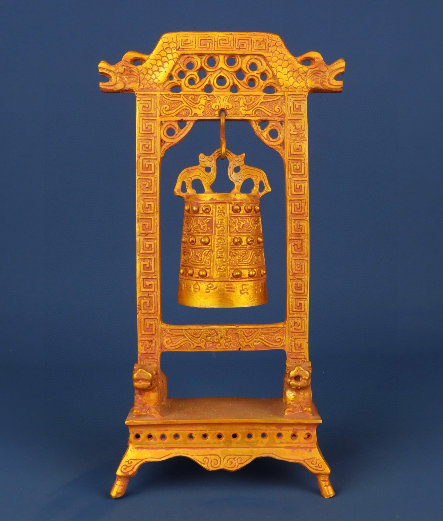 Han Dynasty gilt bronze wall clock
