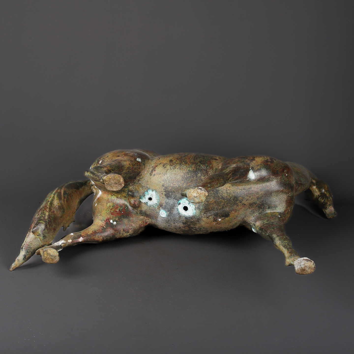 Han Dynasty Bronze Horse Zun