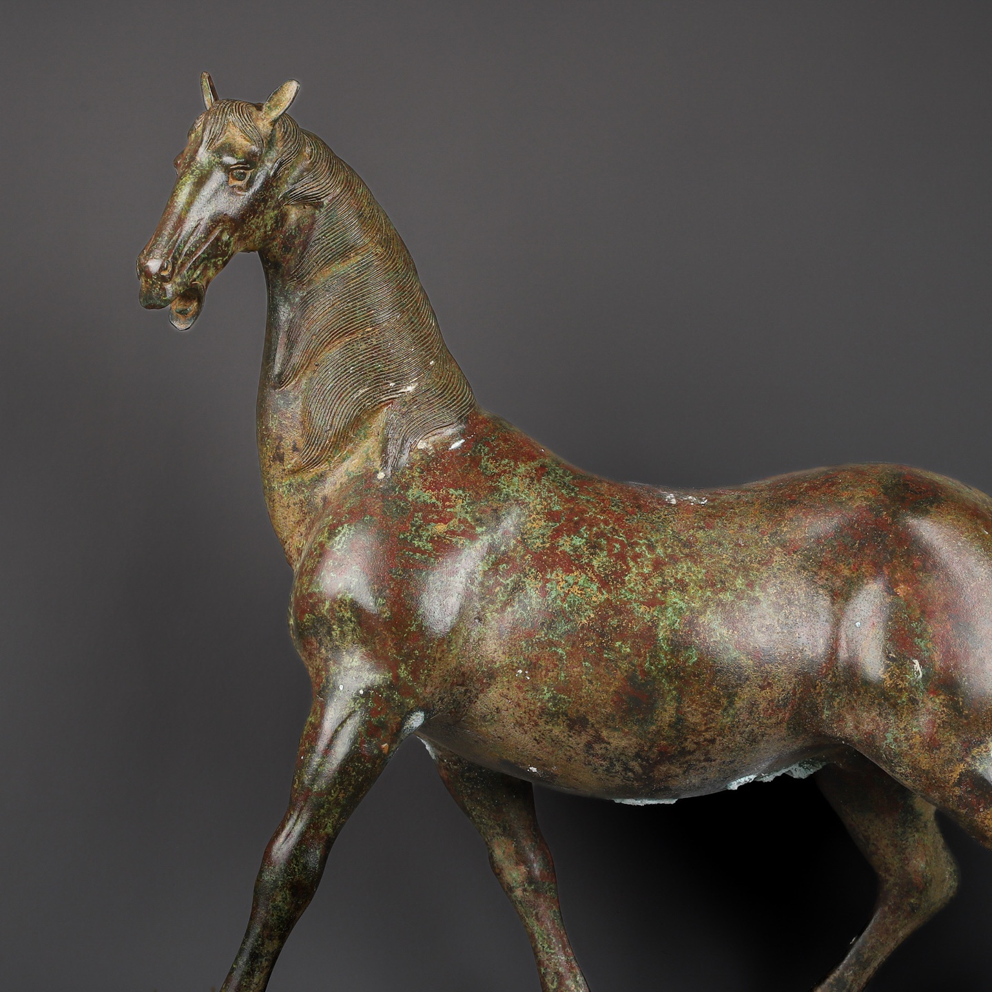 Han Dynasty Bronze Horse Zun