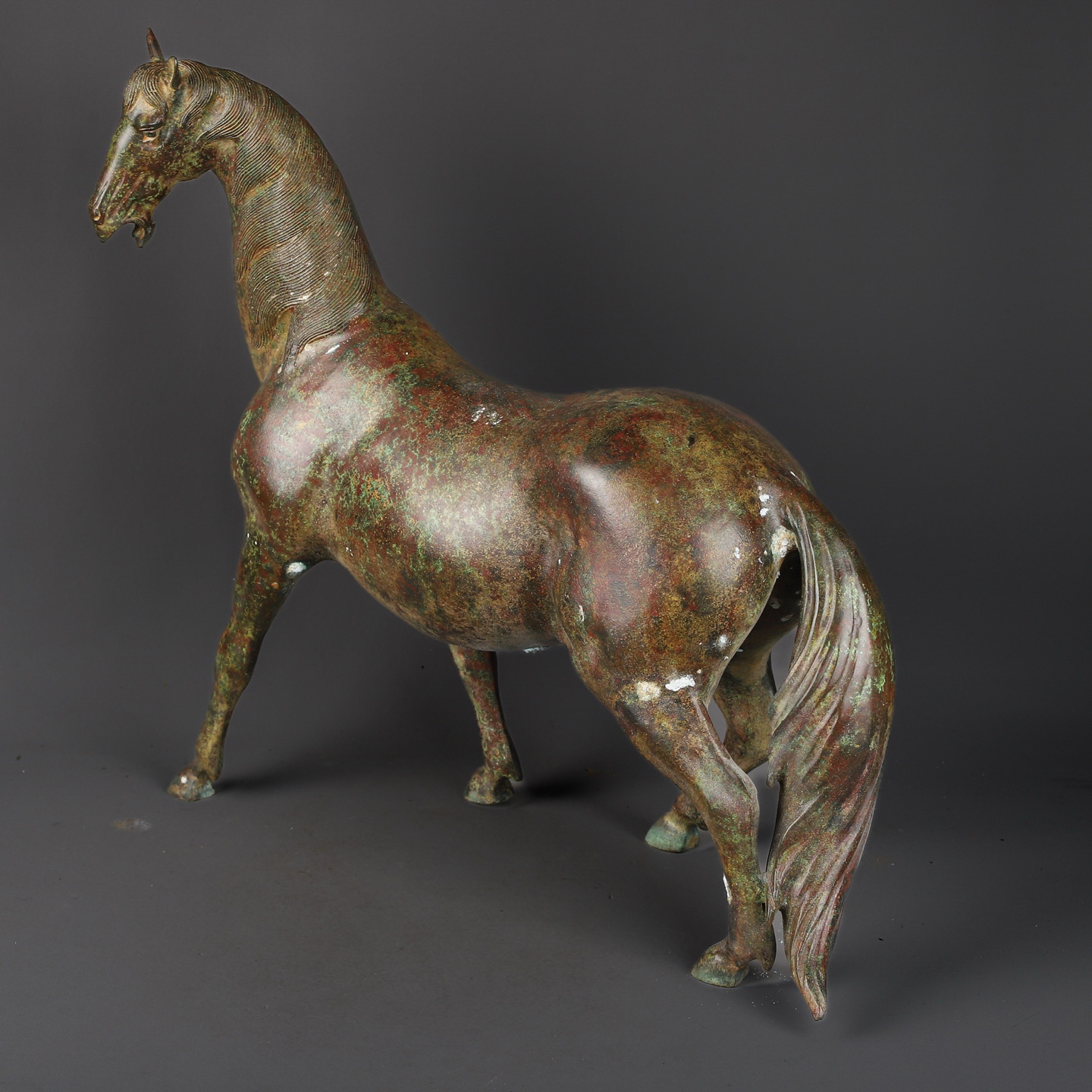 Han Dynasty Bronze Horse Zun