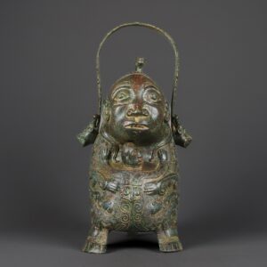 Zhou Dynasty Bronze Human Face Handle Lifting Handle