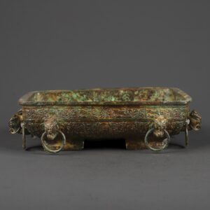 Zhou Dynasty Bronze Inscription Square Plate