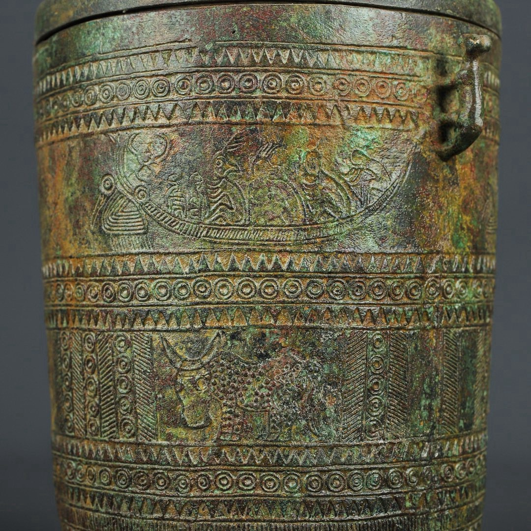 Zhou Dynasty Bronze Five Ox Cang