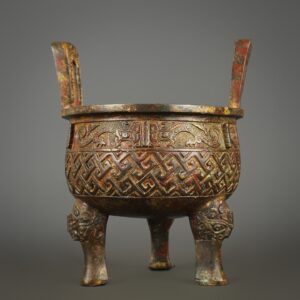 Zhou Dynasty Bronze reticulated tripod