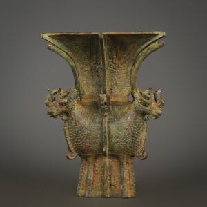 Zhou Dynasty Bronze Four Yang Zun