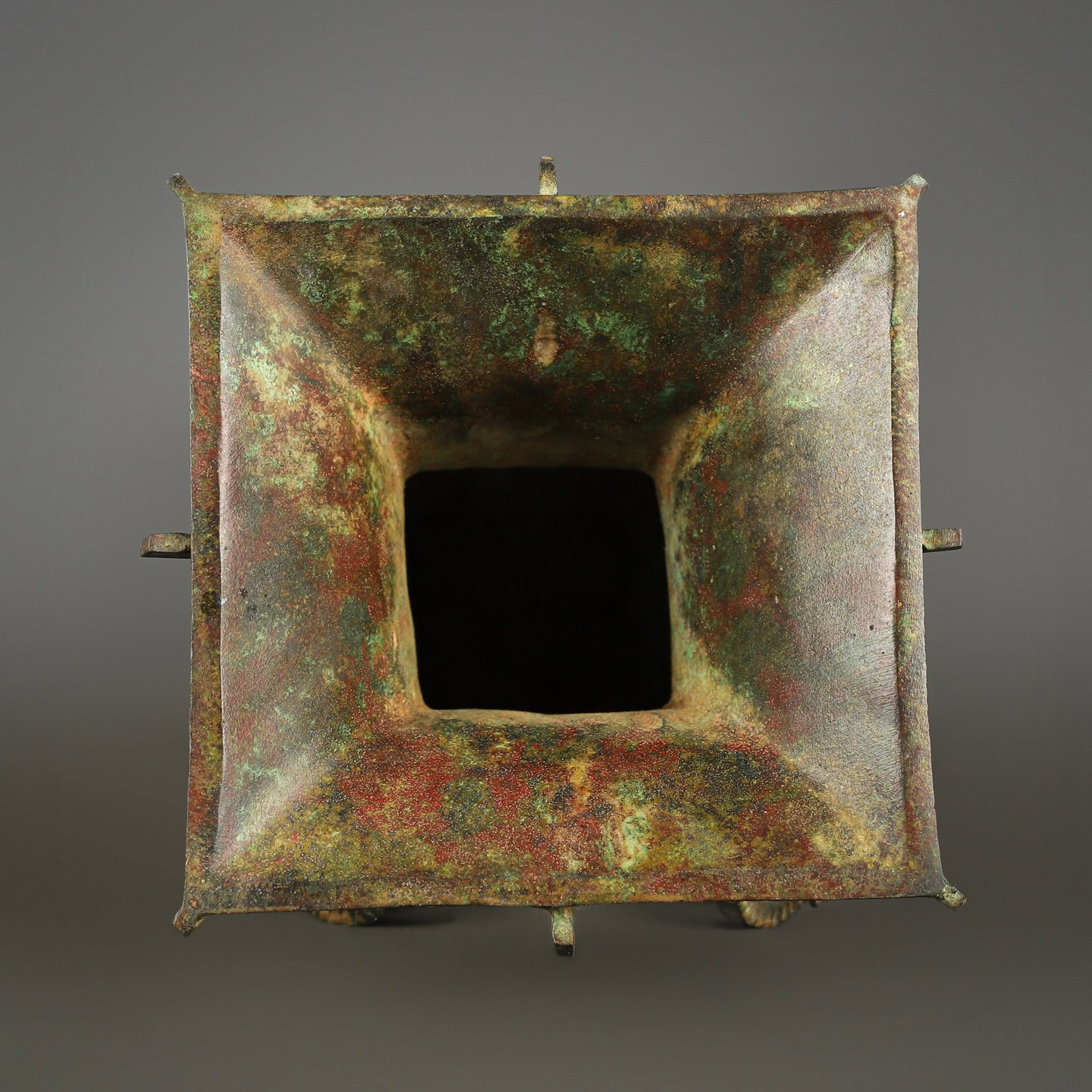 Zhou Dynasty Bronze Four Yang Zun