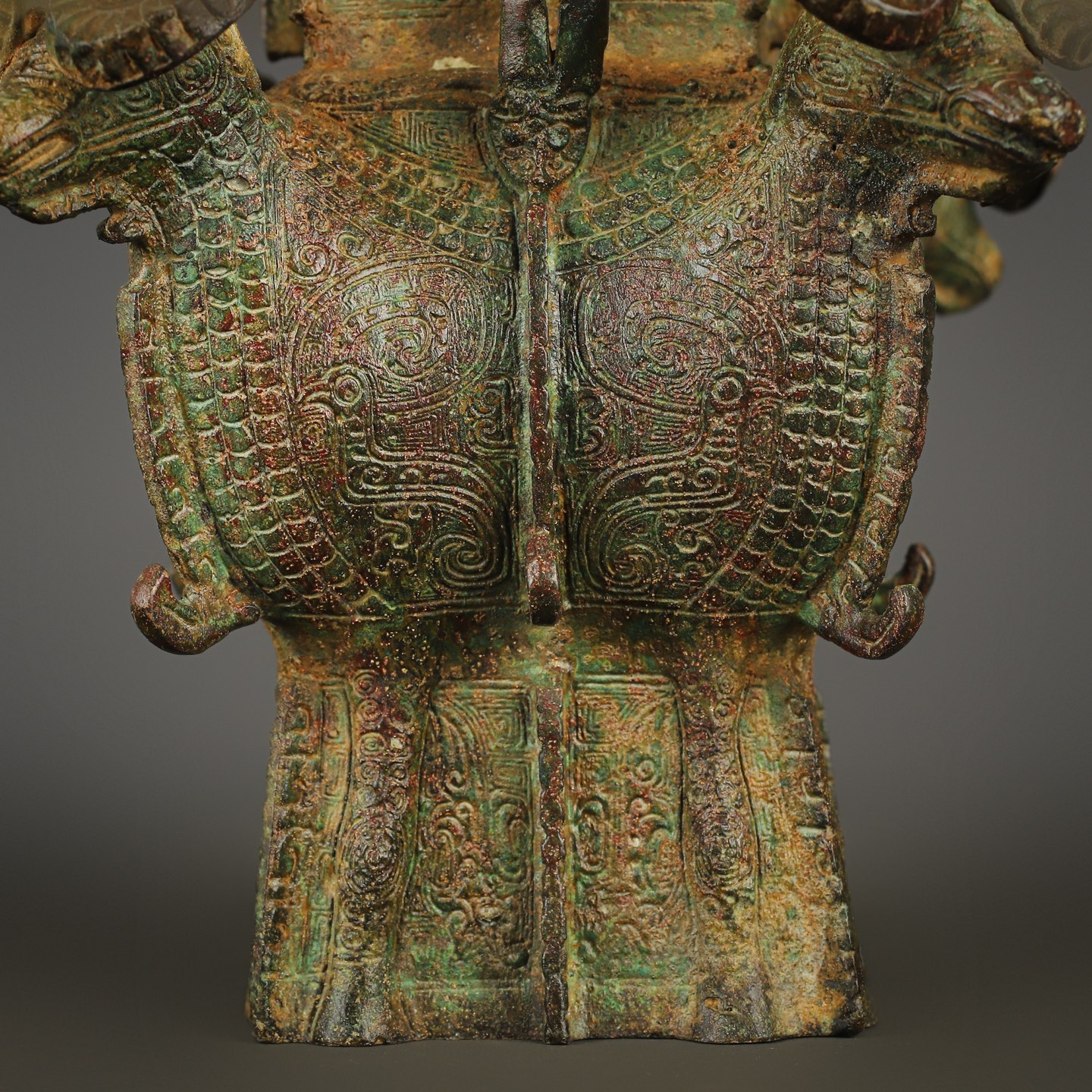 Zhou Dynasty Bronze Four Yang Zun