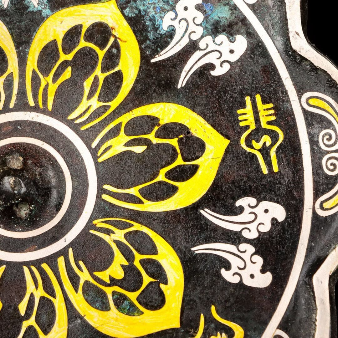 Han Dynasty Bronze and gold and silver mirror
