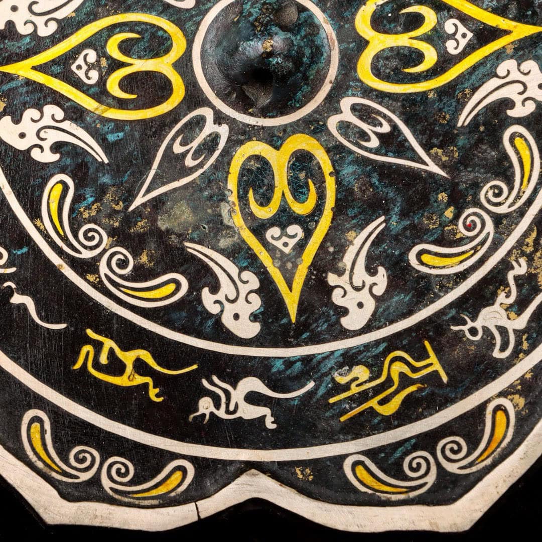Han Dynasty Bronze and gold and silver mirror