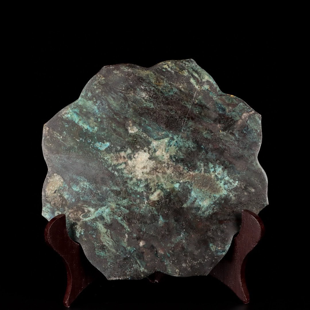 Han Dynasty Bronze and gold and silver mirror