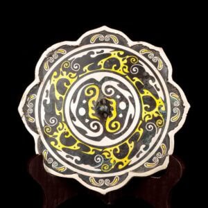 Han Dynasty Bronze and gold and silver mirror