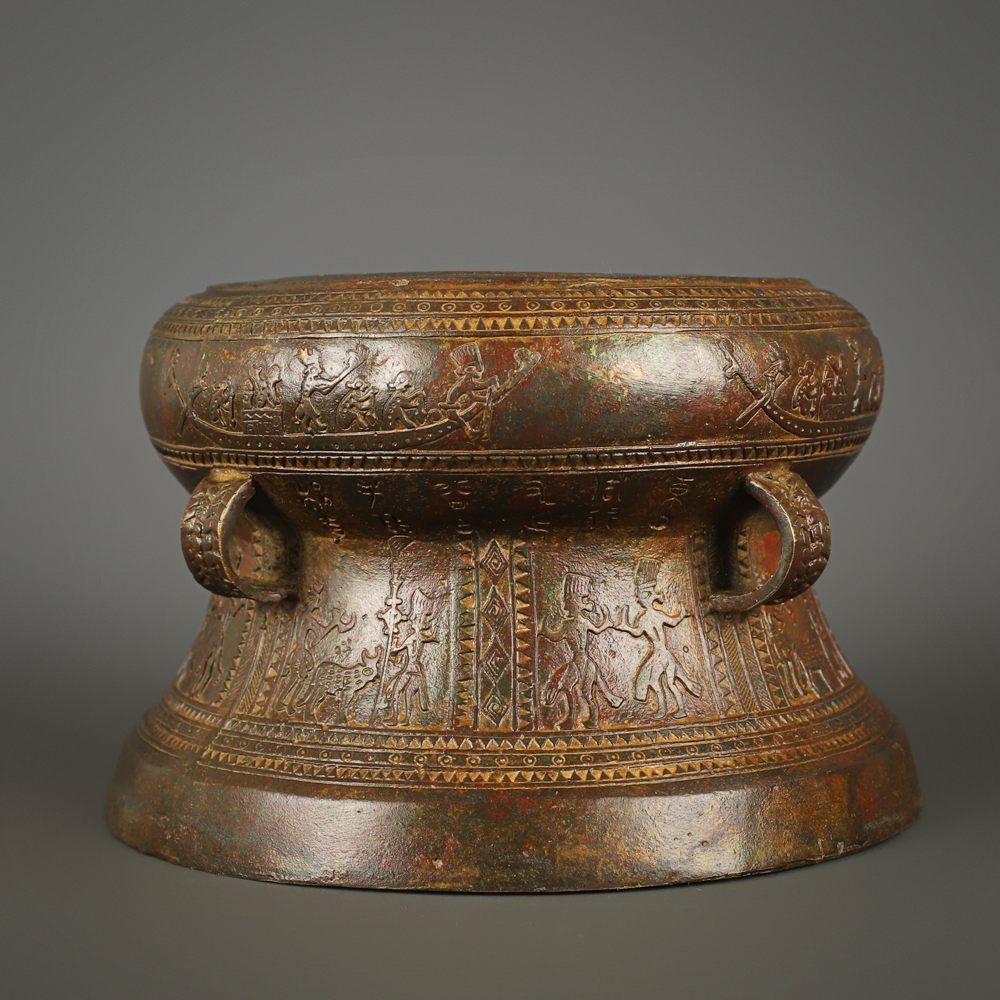 Zhou Dynasty Bronze Hunting Pattern Drum