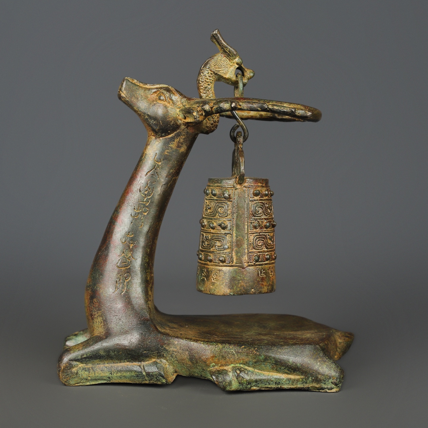 Han Dynasty Bronze Deer Lantern Plate