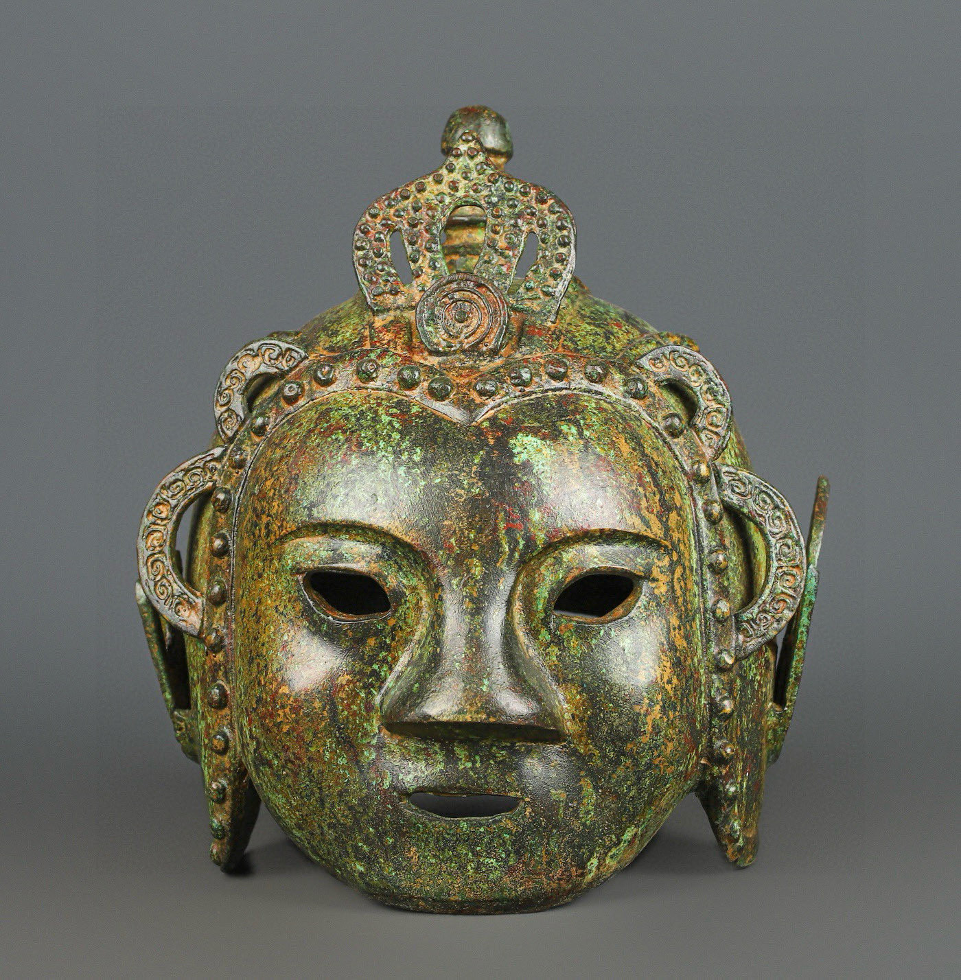 Han Dynasty Bronze Mask Helmet