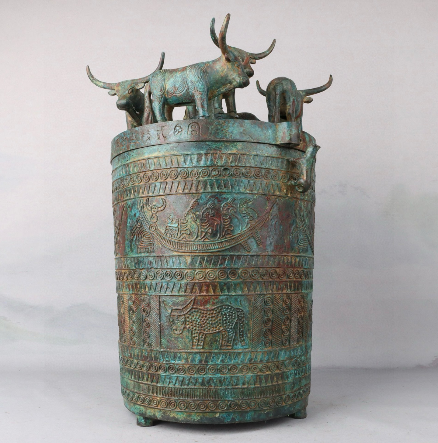 Zhou Dynasty Bronze Inscription Five Bull Reserve