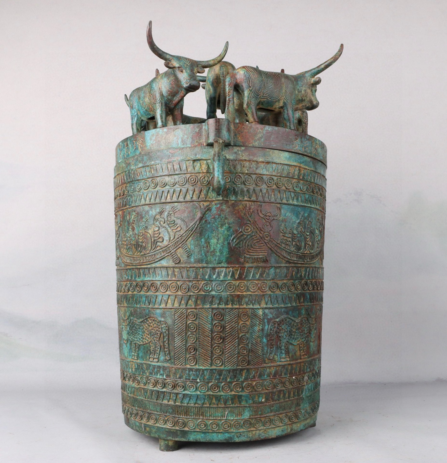 Zhou Dynasty Bronze Inscription Five Bull Reserve