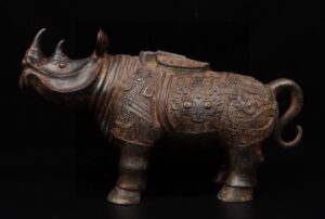 Zhou Dynasty Bronze Rhinoceros