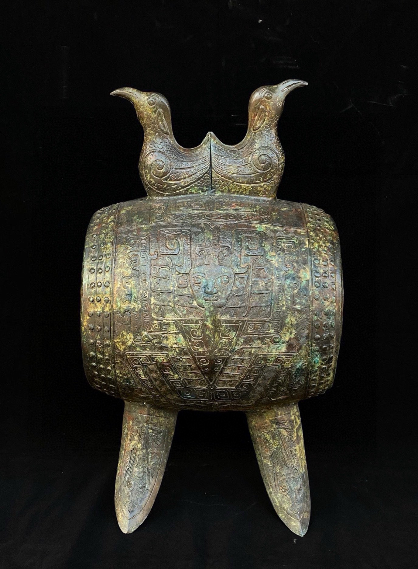Han Dynasty Double Bird Drum
