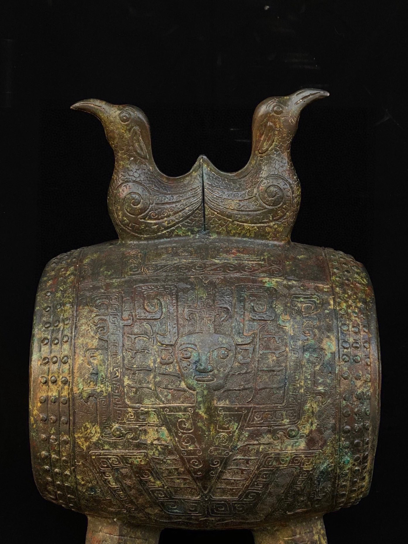 Han Dynasty Double Bird Drum