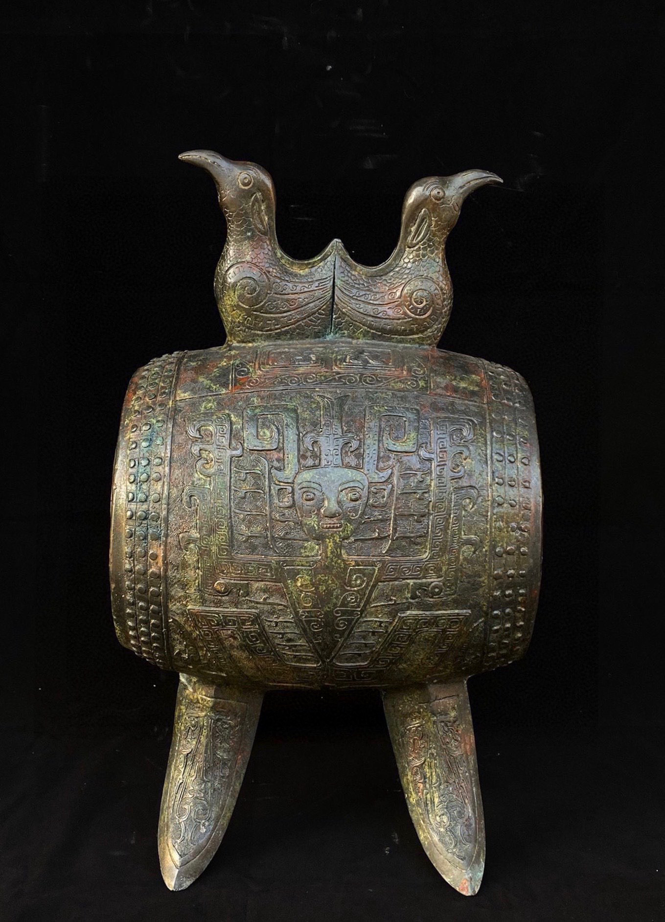 Han Dynasty Double Bird Drum