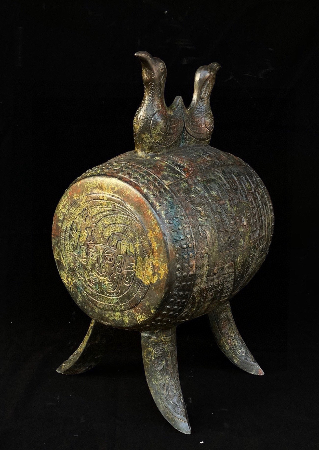 Han Dynasty Double Bird Drum