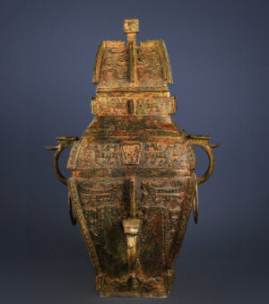 Zhou Dynasty Bronze Large Square Lei