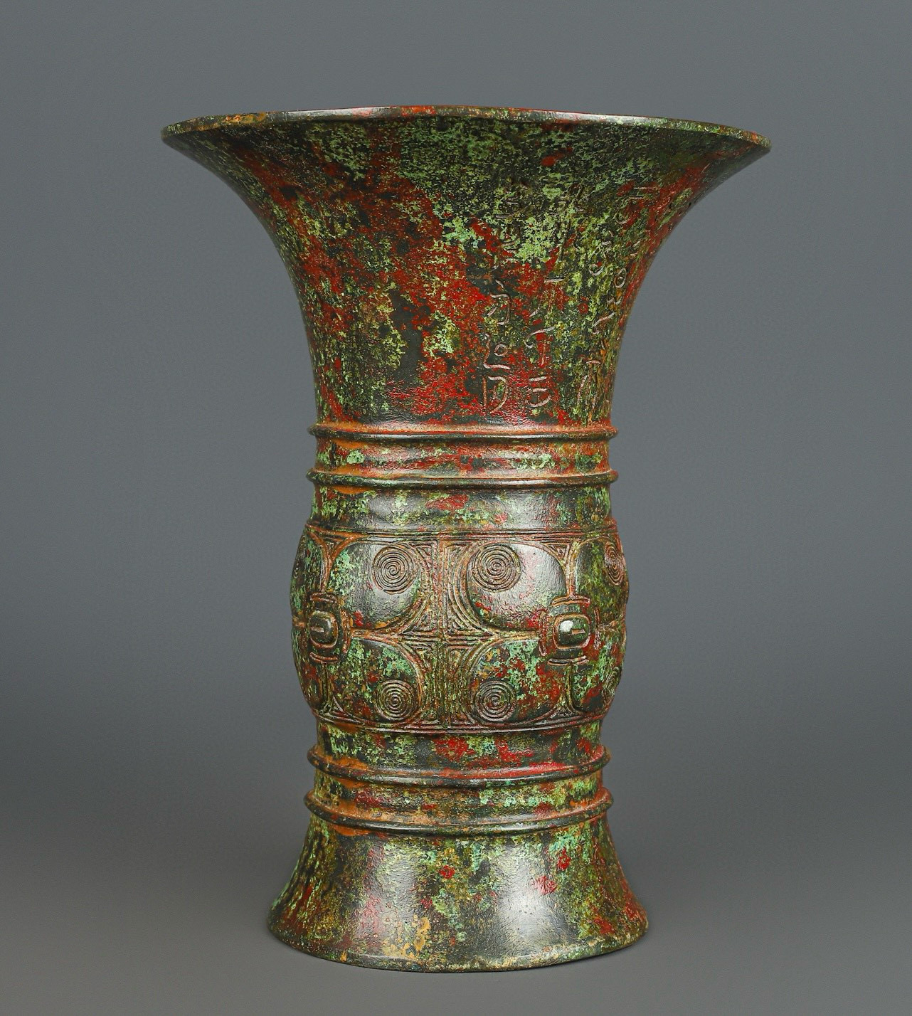 Zhou Dynasty Bronze Inscription Round Zun