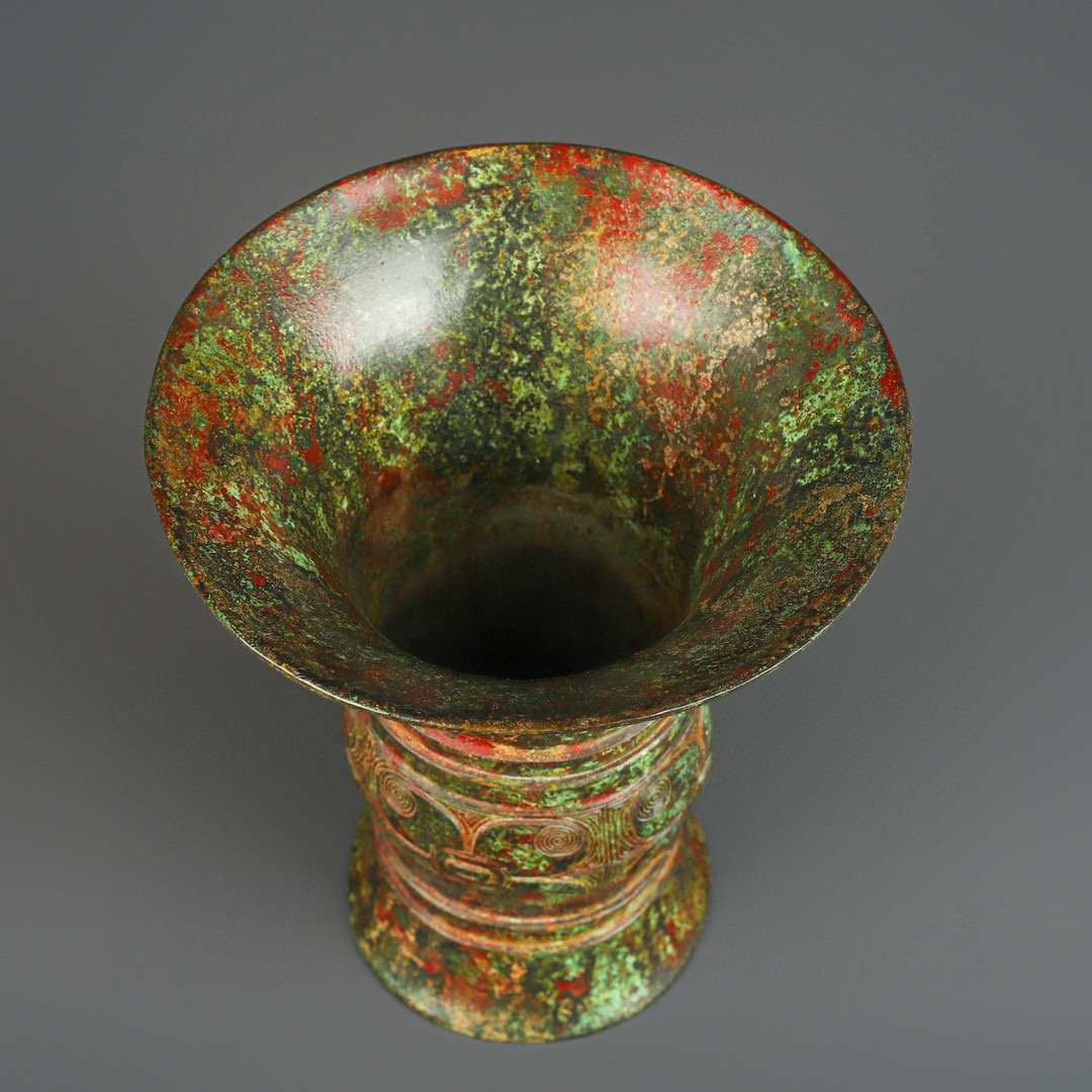 Zhou Dynasty Bronze Inscription Round Zun