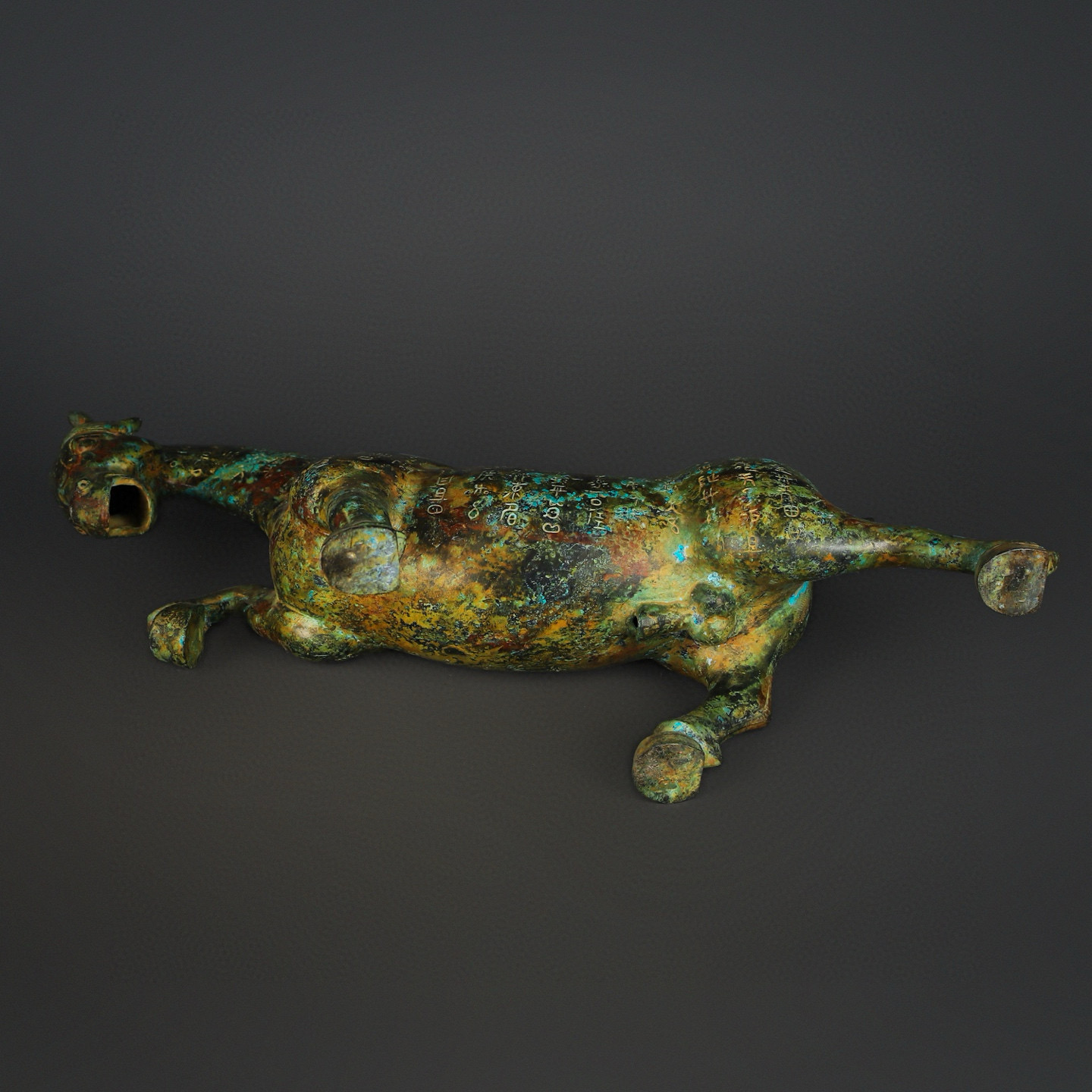 Han Dynasty Bronze Inscription Galloping Horse