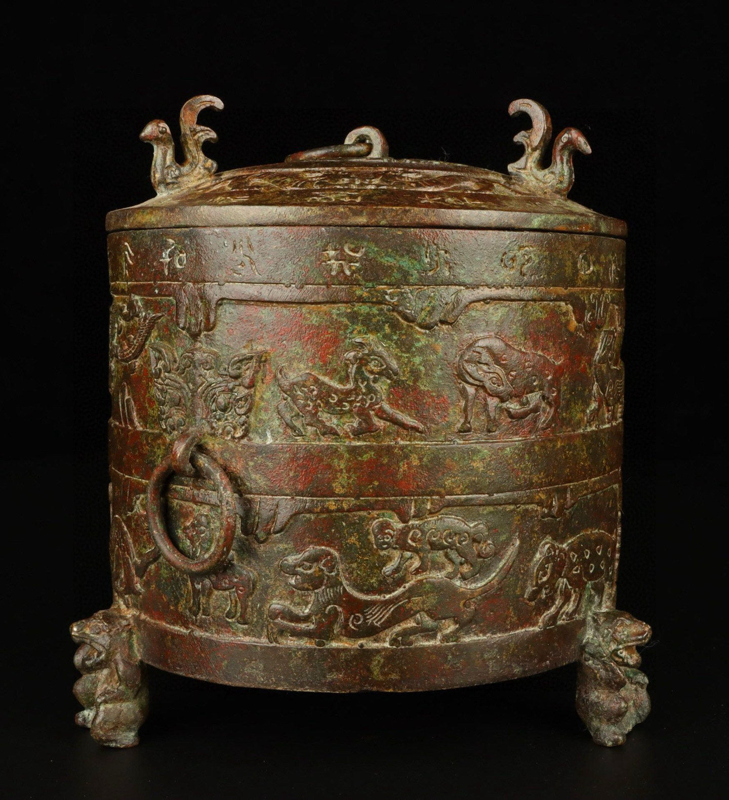 Zhou Dynasty Bronze Beast Pattern Warehouse