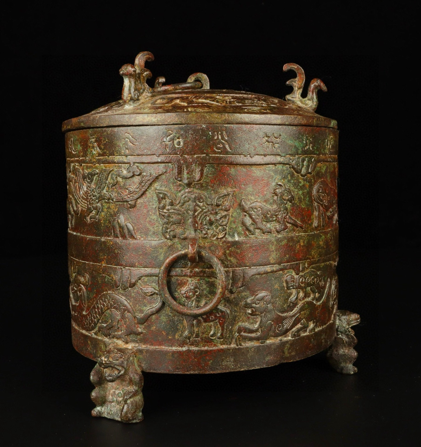 Zhou Dynasty Bronze Beast Pattern Warehouse