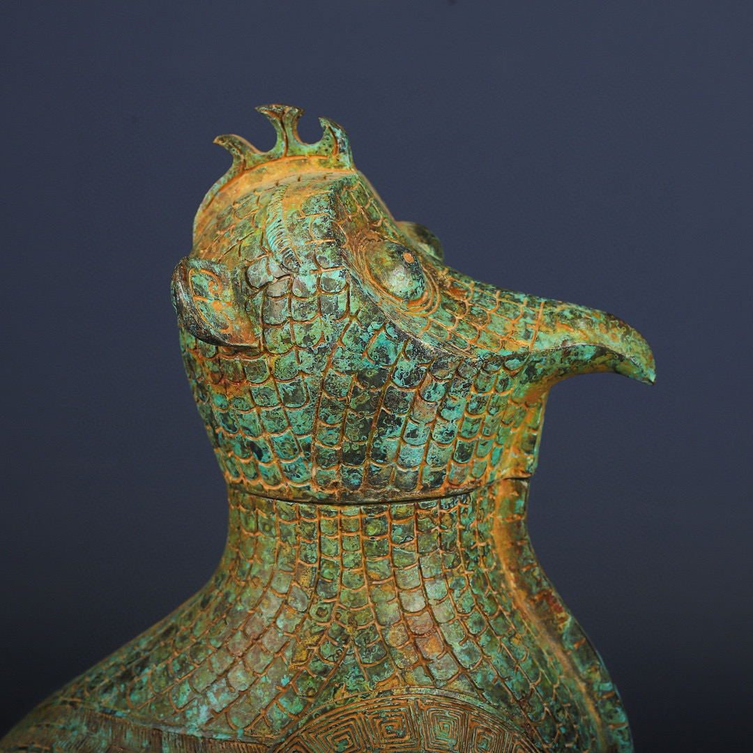 Zhou Dynasty Bronze Bird Statue