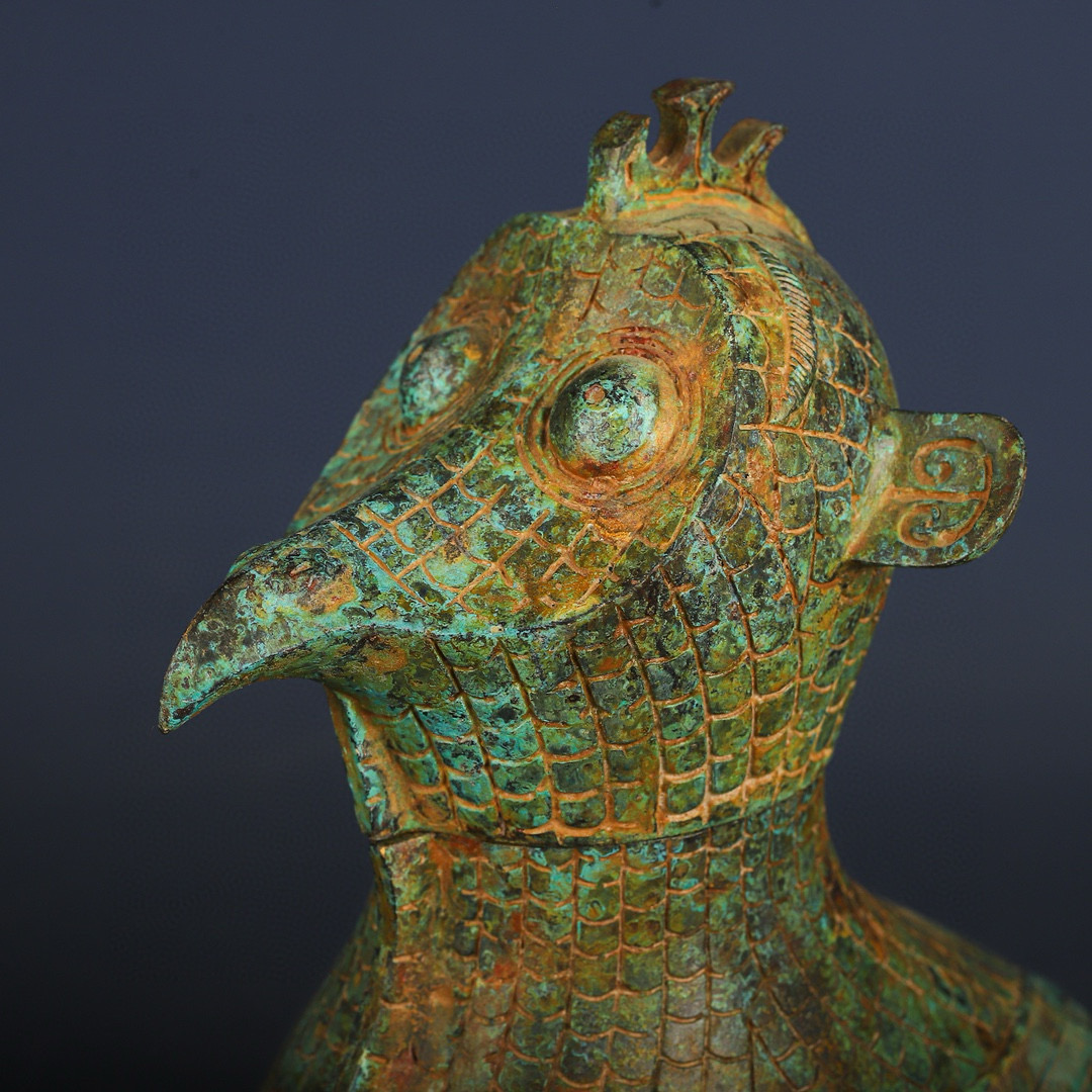 Zhou Dynasty Bronze Bird Statue