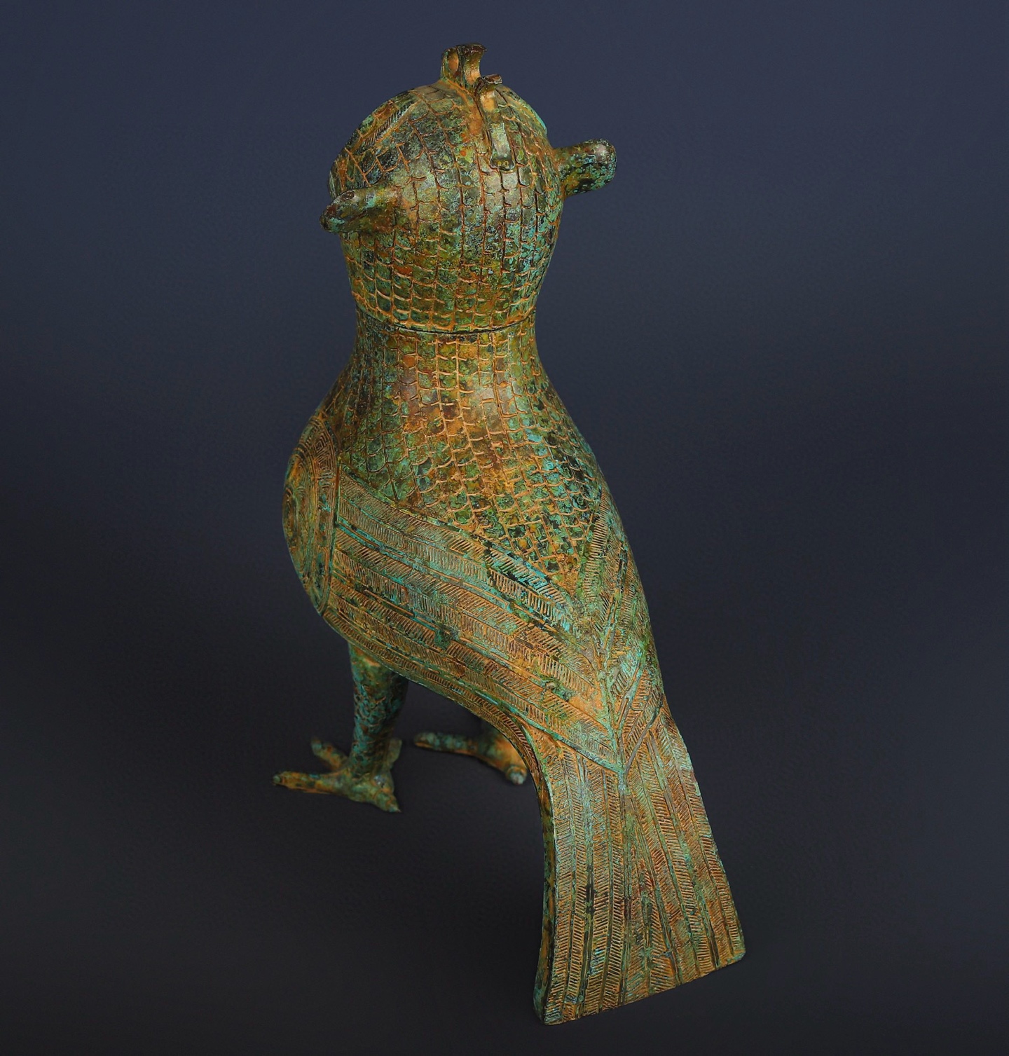 Zhou Dynasty Bronze Bird Statue