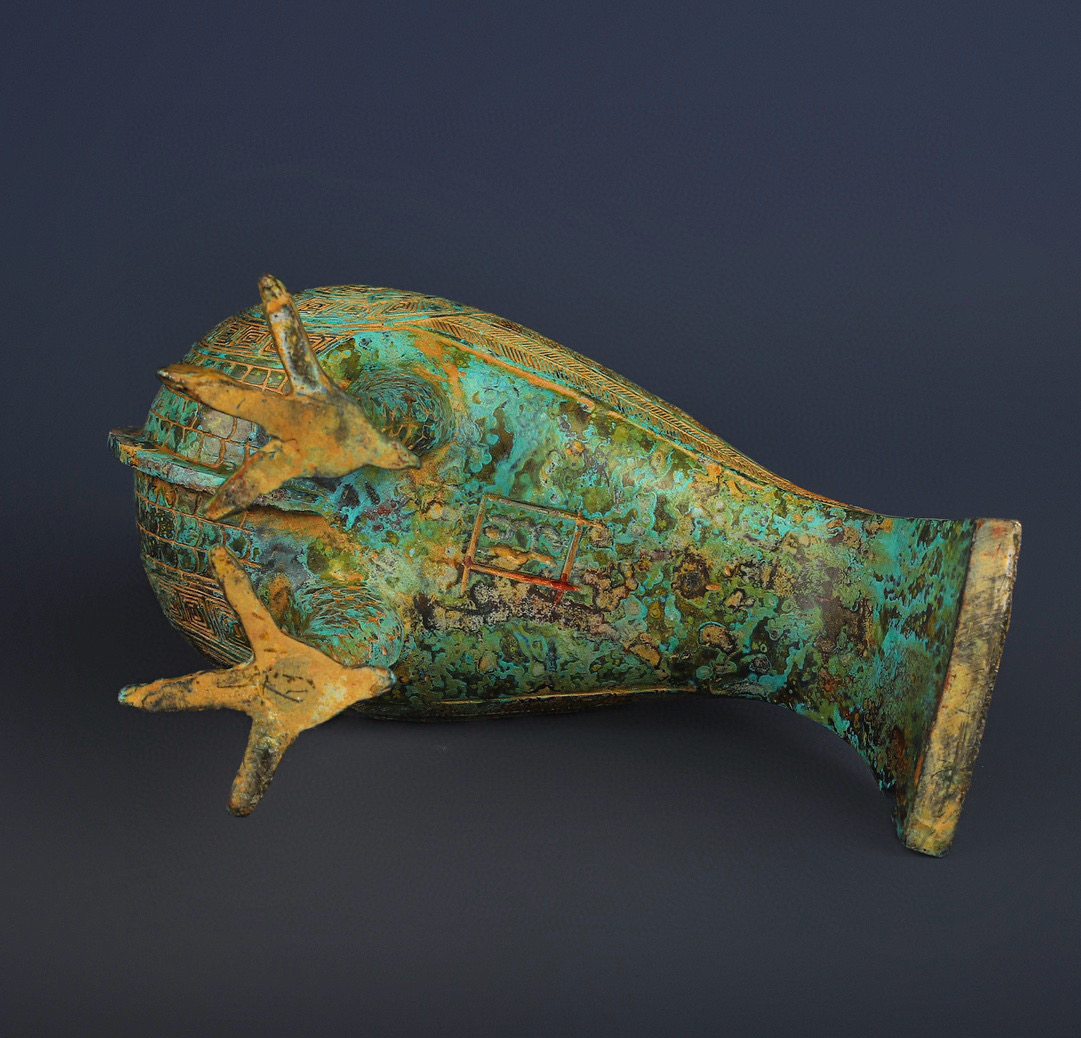 Zhou Dynasty Bronze Bird Statue