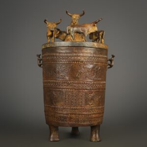 Zhou Dynasty Bronze Five Ox Cang