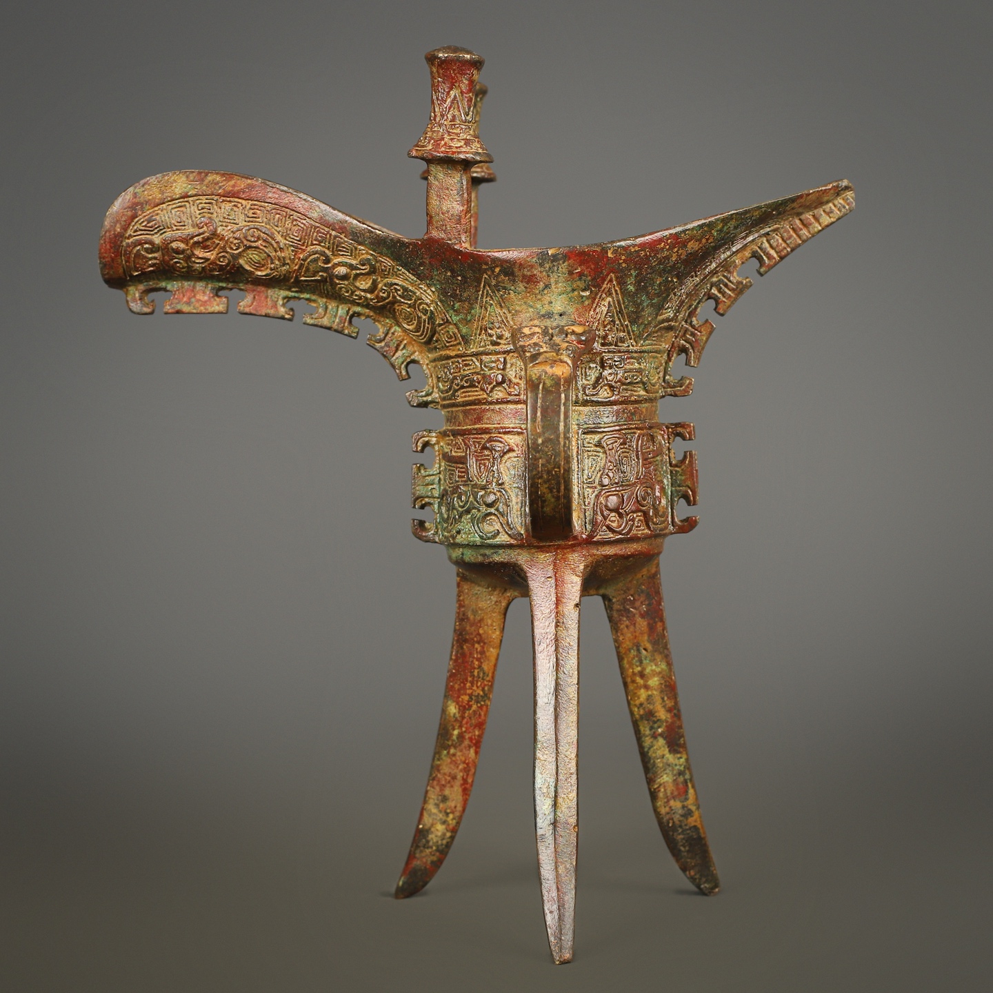 Zhou Dynasty Bronze Jue Cup