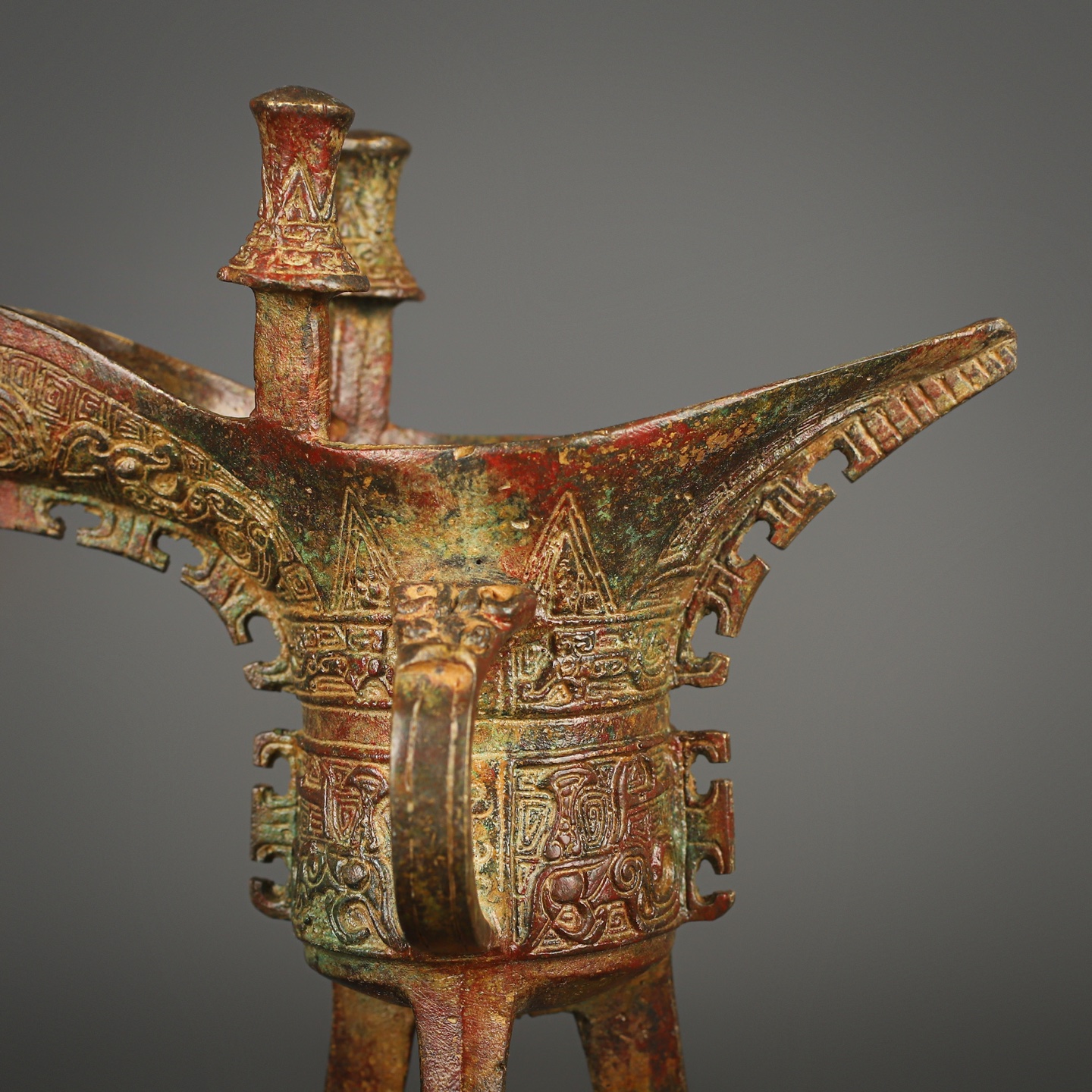 Zhou Dynasty Bronze Jue Cup