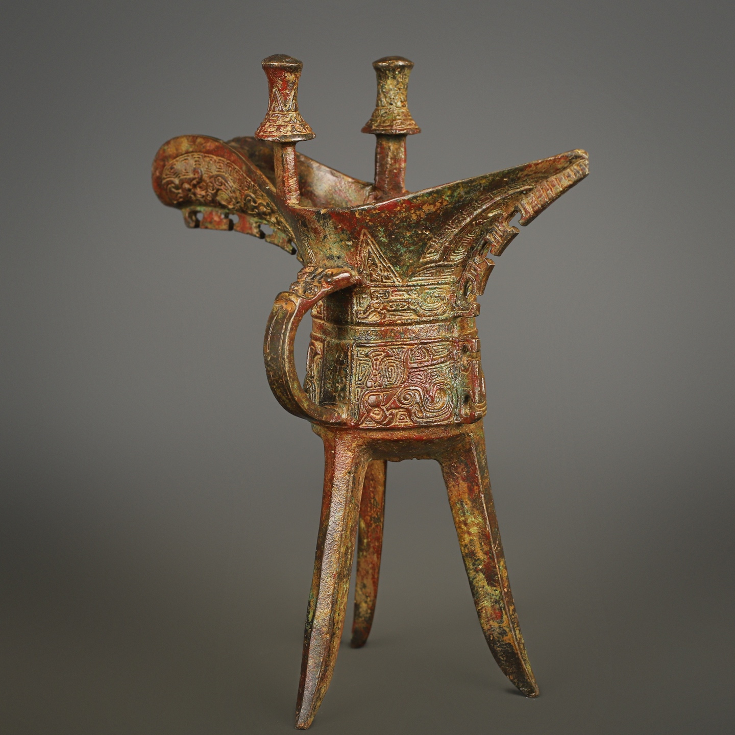 Zhou Dynasty Bronze Jue Cup